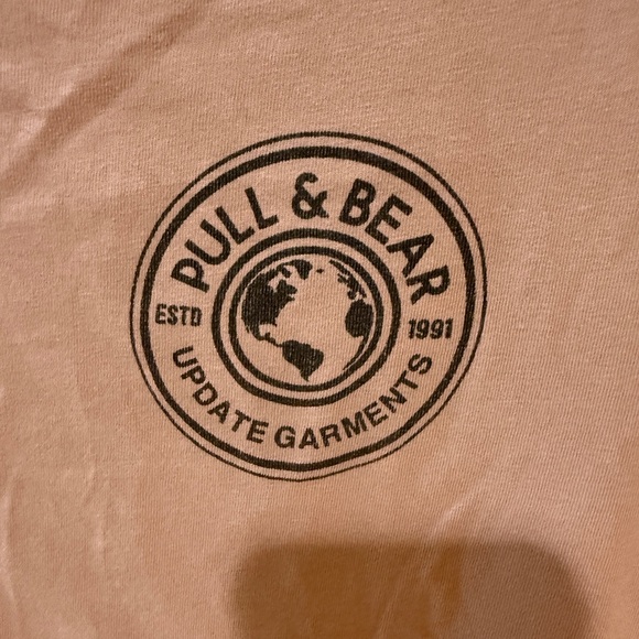 Pull&Bear Pink Sleeveless Muscle Tee Relaxed Fit - Picture 2 of 5